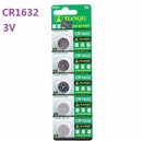 5Pcs CR1632 3V Coin Button Batteries Cell Battery For Watch Toys Remote Hot