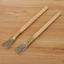 2pcs Wooden Handle Design Clay Pottery Ceramic Soap Engraving/Scraping Tools