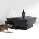 1pc Mice Bait Station Trap Box Safe Snap for Home Warehouse Courtyards Black