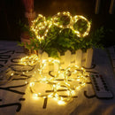 Xmas LED Fairy Remote Control Curtain String Light (Normal)(Warm Light) A