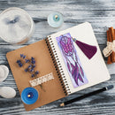 5D Diamond Painting Leather Shiny Bookmark Book Marks For DIY Craft w/ Tassel