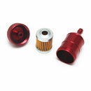 3Pcs Scooter Motorcycle Motocross 8mm Billet Inline Petrol Gas Fuel Filter
