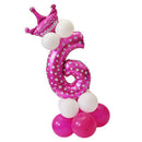 Number balloon 0 - 9 latex balloon huge number balloon balloon foil baby gi
