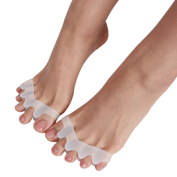 1 Pair Women Lady Gel Silicone Toe Straighteners Separator Hallux Valgus Bunion