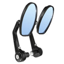 1 pair universal motorcycle 22mm 7/8 inch bar end rearview mirrors motorbik D4K4
