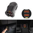 2.1A Mini Dual USB Car Charger adapter 2 Port 12-24V Cigarette Socket Lighter