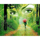 5D Diy Diamond Painting Natural Forest Girl Cross Stitch Diamond Painting P