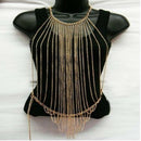 Elegant Lady Link Chain Full Body Chain Necklace Bikini Summer Accessory