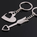 Lover His Her Keychain Keyring Couples Arrow& "I Love You" Heart & Key Love OZ