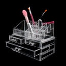 Acrylic Clear Makeup Organiser Cosmetic Jewellery Drawer Case Box Storage S5L1