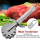 Softener Lamb Beef Kitchen Tools Stainless Steel 5 Wheel Rolling Meat Tenderizer