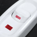 Compact White Plastic In-line Cord Light Lamp Switch L6R9