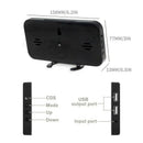 LED Screen Digital Table Alarm Clock Large Display Electronic Snooze Backli J8D9