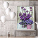 Violet Diamond Painting 5D DIY Full Round Drill Picture Rhinestone Mosaic