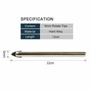 10 x 6MM Tile Glass Ceramic Mirror Tungsten Carbide Drill Bit Set E4T4