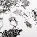 26pcs Alloy Butterfly Owl Pendant Charms for DIY Necklace Earring Bracelet