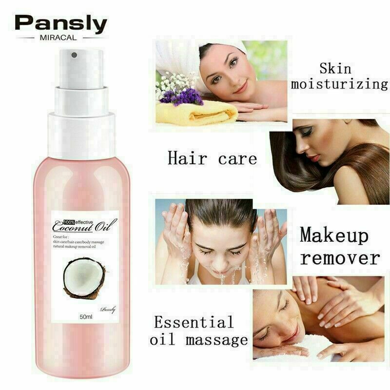 Pansly Care Hair Massage Oil Coconut Oil Natural Makeup Massage Remover Bod U1O0