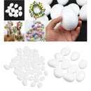 60x 5/8cm Polystyrene Eggs Foam Kids Easter Craft Arts Modelling Props Supplies