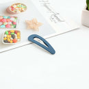 1 Pair New Women Girls Candy Colors Hollow Waterdrop Rectangle Hair Clips S