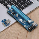 PCI-E 1x to 16x Mining Machine Extender Riser Adapter with 15Pin-4Pin Cable