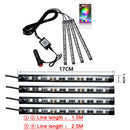 1PC Car Interior 5050 RGB SMD 36LED 12V LEDS SMD LED Strip Light +APP Controller