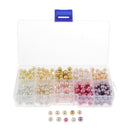 500Pcs Baking Painted Glass Loose Beads For Bracelet