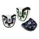 3pcs Custom PU Leather Golf Putter Cover with Multi  Closure