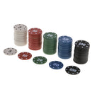 100 Pieces Poker Chips Bingo Chips In Acrylic Box