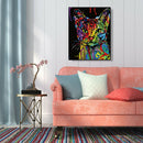Colorful Cat DIY Oil Painting By Number Acrylic Paint On Canvas Home Decor A