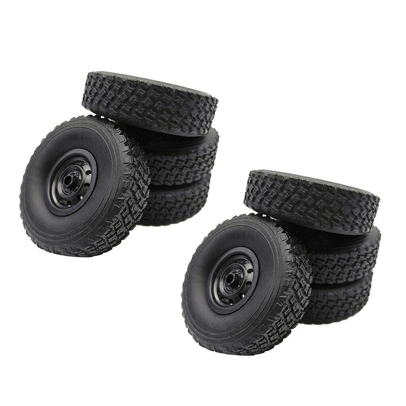 8x RC Tire Black for WPL B14 B14K B24 C14K C24 C24K B36 DIY Upgrade Parts