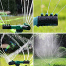 3-head 360Rotate Sprinkler Support rod Garden Automatic Irrigation Watering P1A2