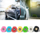 7pcs 1/4 inch High Pressure Washer Car Jet Lance Spray Nozzles Tip 7 Color