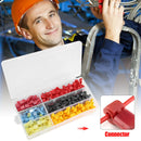 280pcs T Type Electrical Cable Connectors Insulated Wire Terminal Crimp Kit