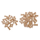 70Pcs 27x16mm Wooden Spools Wood Empty Thread Bobbins for DIY Sewing Craft Floss
