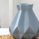 Gray European Profile Matte Diamond Porcelain Vase Modern Fashion Ceramic V D9Y6