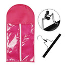 1Pc Rose Red Hair Extensions Wigs Storage Bag With Wig Hanger Dust Proof Pr W3E7