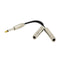 6.35mm 1/4inch Male to 2 Female Guitar Patch Cable/Guitar Cord, Instrument Cable