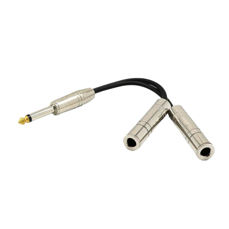 6.35mm 1/4inch Male to 2 Female Guitar Patch Cable/Guitar Cord, Instrument Cable