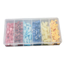 120PCS Nylon Wire Terminal Insulated Crimp T shape with Brass Conductor