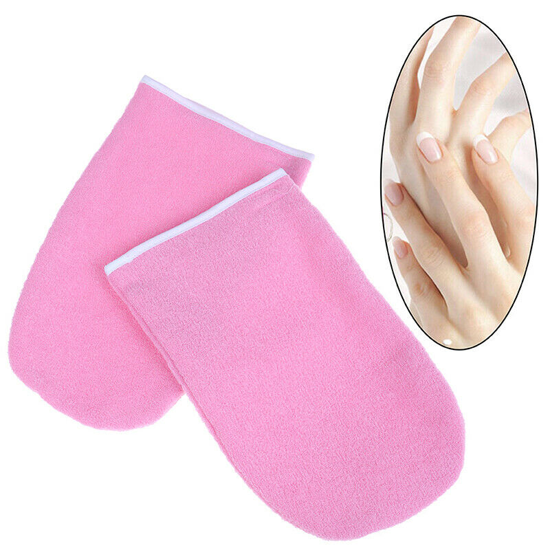 1 Pair Wax Warmer Protection Paraffin Hand Gloves Heater SPA Cotton Mittens FT