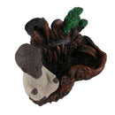 1x Creative Little Monk Smoke Backflow Handicraft Ceramic Decor Incense Bur
