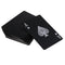 Portable Board Game, Black Waterproof Mini Poker Card Playing Cards Plastic