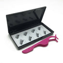 8 Pcs Magnetic Eyelashes Reusable Double Magnet False Eye Lashes & Tweezer F5T9