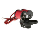 USB Cigarette Lighter 12V Waterproof Power Port Outlet Socket Kit for Motorcycle