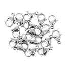100pcs/Lot 12mm Stainless Steel Lobster Clasps Hooks for DIY Jewelry Making