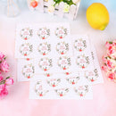 30pcs/set Round Merry Christmas kraft paper packaging label Adhesive Sticker3C
