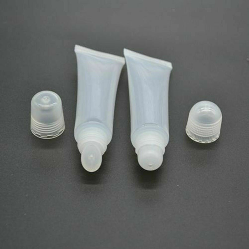 10Pcs Empty Clear LIP BALM Tubes Containers Transparent Lipstick 8g