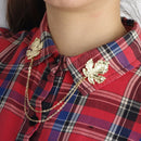 Retro Maple Leaf Chain Clasp Necklace