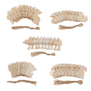 50x Natural Wooden Animal Tree Decoration Unpainted Bauble Memorial Decors