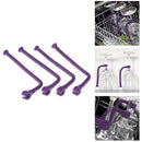 4Pcs Silicone Goblet Holder Dishwasher Bracket Wine Glass Rack Bar Kitchen To_